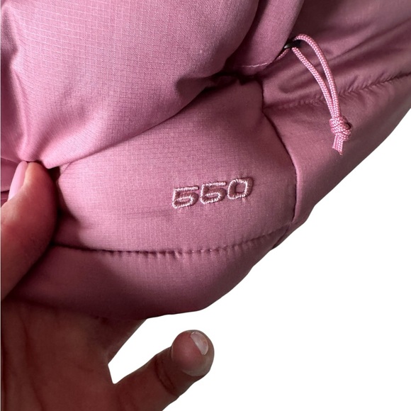 The North Face 550 Down Puffer Vest Womens L Pink Mauve Chevron Quilted U10 - Picture 4 of 8